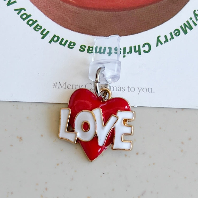 For 8 Pin Christmas Series Dust Plug(Love) by bashfashion