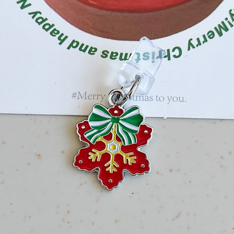 For 8 Pin Christmas Series Dust Plug(Snowflake) by bashfashion