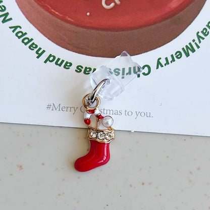 For 8 Pin Christmas Series Dust Plug(Red Sock) by bashfashion