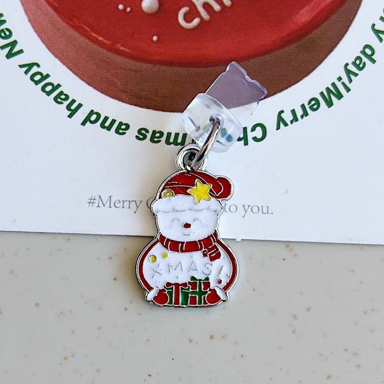 For 8 Pin Christmas Series Dust Plug(Star Snowman) by bashfashion