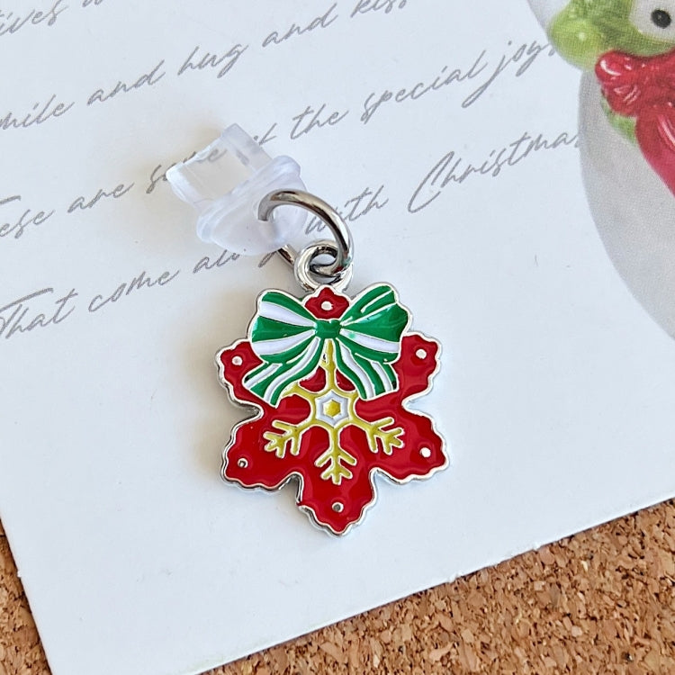 For Micro USB Christmas Series Dust Plug(Snowflake) by bashfashion