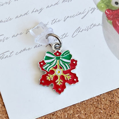 For Micro USB Christmas Series Dust Plug(Snowflake) by bashfashion