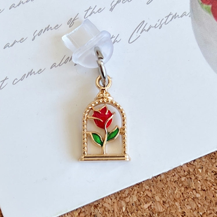 For Micro USB Christmas Series Dust Plug(Rose Frame) by bashfashion