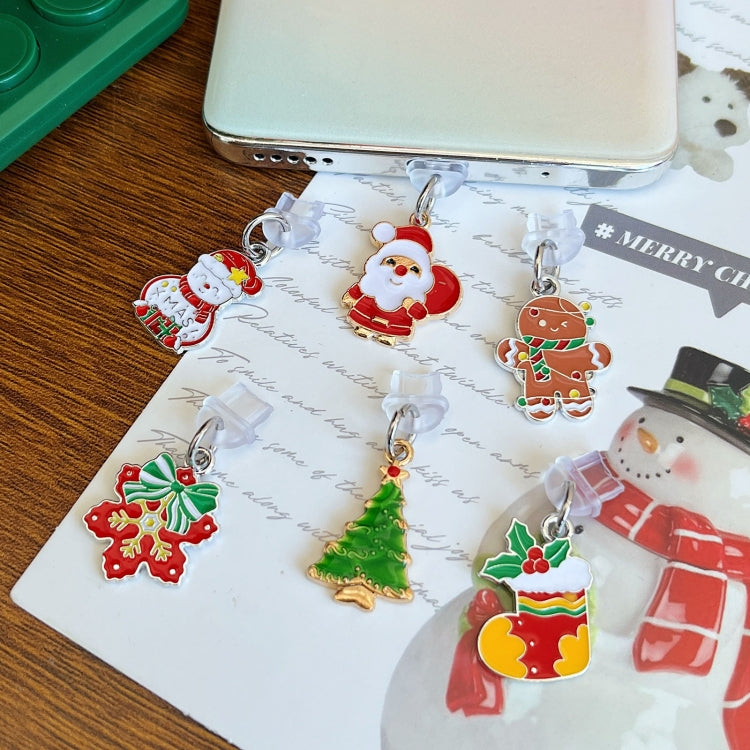 For Micro USB Christmas Series Dust Plug(Christmas Tree)