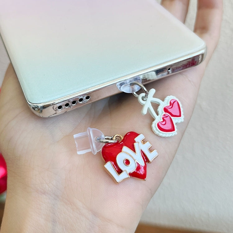 For Micro USB Christmas Series Dust Plug(Rose)