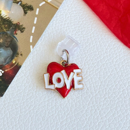 For Type-C Christmas Series Dust Plug(Love) by bashfashion