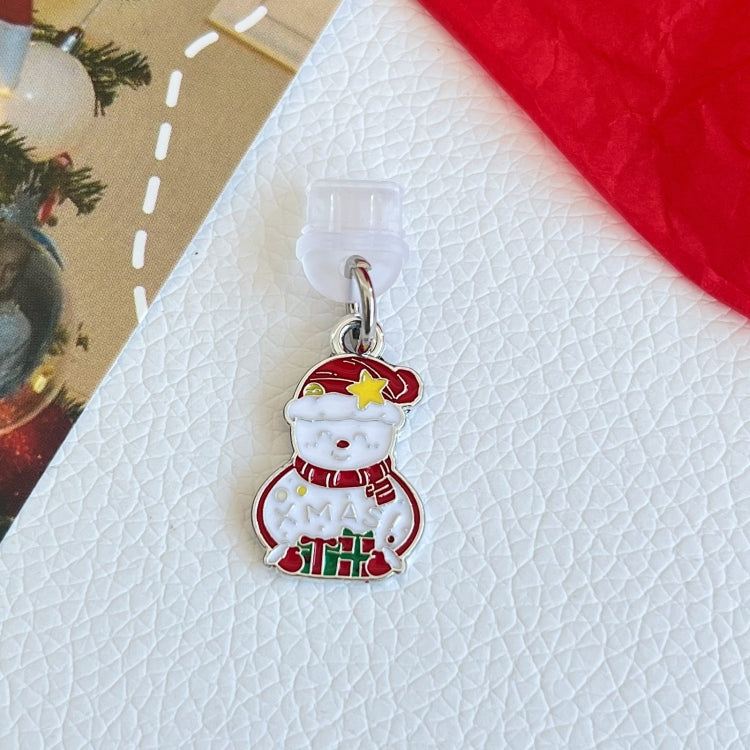 For Type-C Christmas Series Dust Plug(Star Snowman) by bashfashion