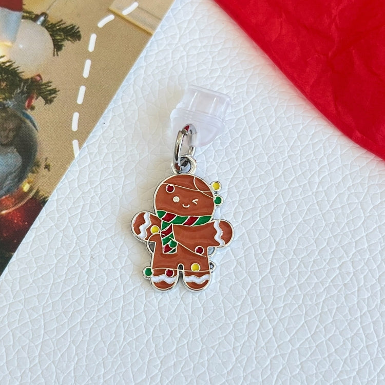 For Type-C Christmas Series Dust Plug(Cookie Man) by bashfashion