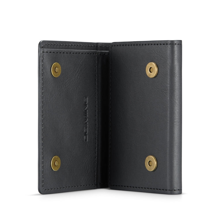 DG.MING M6 Series 3-Fold Multi Card Wallet(Black) by bashfashion