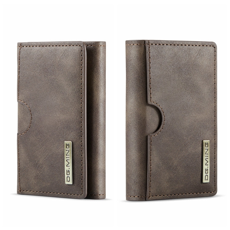 DG.MING M6 Series 3-Fold Multi Card Wallet(Coffee) by bashfashion