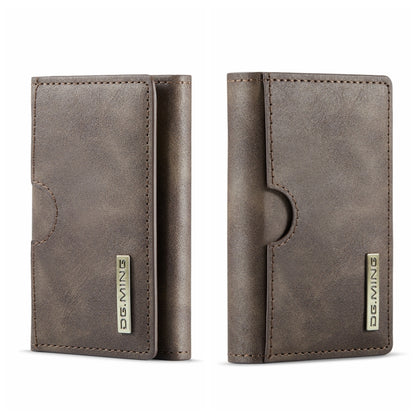 DG.MING M6 Series 3-Fold Multi Card Wallet(Coffee) by bashfashion