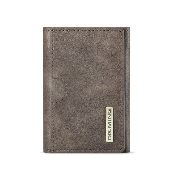 DG.MING M6 Series 3-Fold Multi Card Wallet(Coffee) by bashfashion