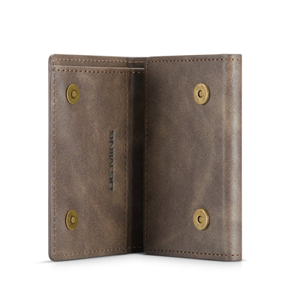 DG.MING M6 Series 3-Fold Multi Card Wallet(Coffee) by bashfashion