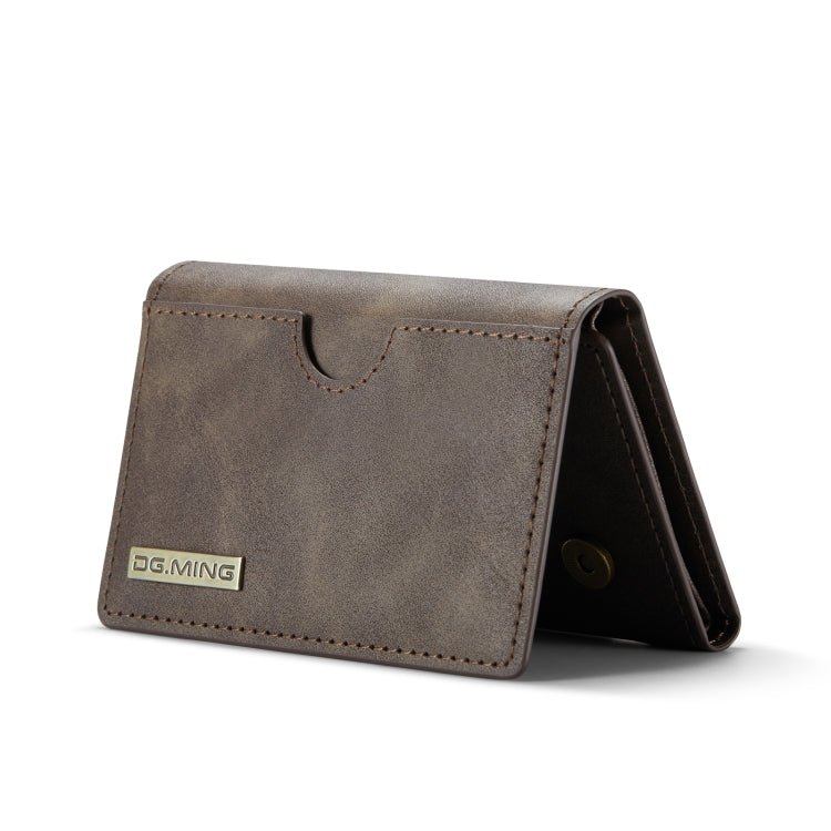DG.MING M6 Series 3-Fold Multi Card Wallet(Coffee) by bashfashion