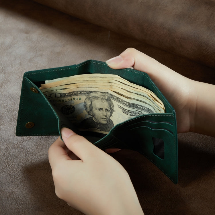 DG.MING M6 Series 3-Fold Multi Card Wallet(Green) by bashfashion