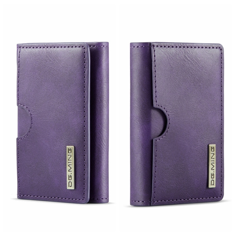 DG.MING M6 Series 3-Fold Multi Card Wallet(Purple) by bashfashion