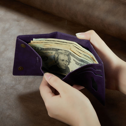 DG.MING M6 Series 3-Fold Multi Card Wallet(Purple) by bashfashion