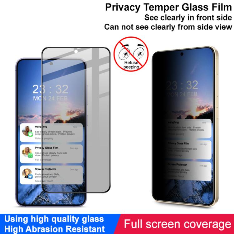 For Samsung Galaxy S25 Edge 5G imak HD Full Screen Privacy Tempered Glass Protective Film by imak
