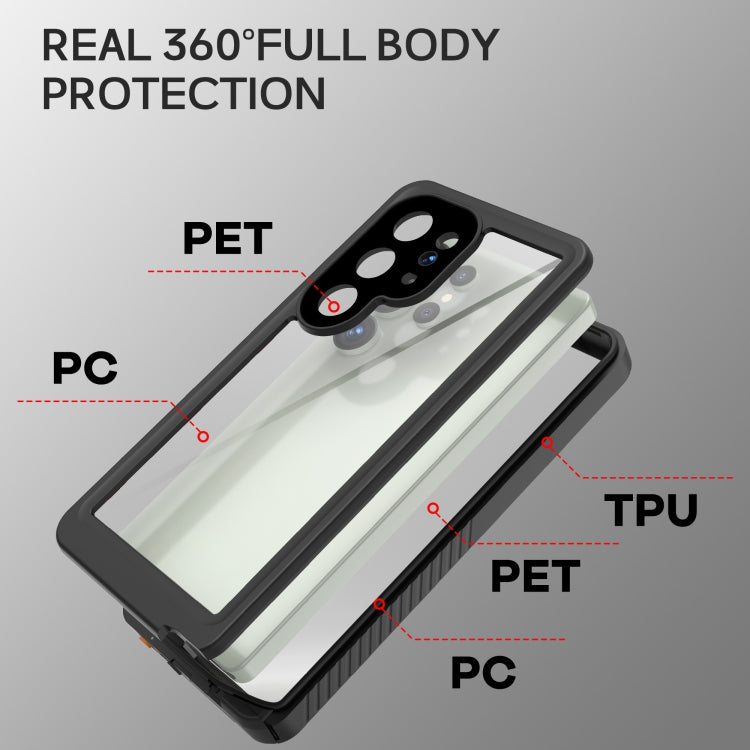 For Samsung Galaxy S25 Ultra 5G RedPepper IP68 Waterproof Triple-proof Phone Case(Black) by RedPepper