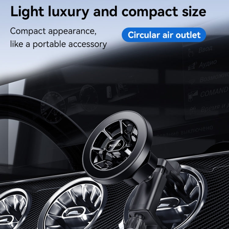 Yesido C221 Car Air Vent MagSafe Magnetic Phone Holder(Black) by Yesido