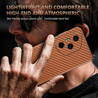 For Honor 300 Pro AZNS Electroplated Edge Carbon Fiber Texture Phone Case(Blue) by AZNS