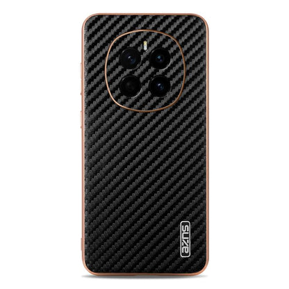 For Honor Magic7 AZNS Electroplated Edge Carbon Fiber Texture Phone Case(Black) by AZNS