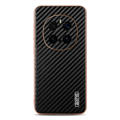 For Honor Magic7 Pro AZNS Electroplated Edge Carbon Fiber Texture Phone Case(Black) by AZNS