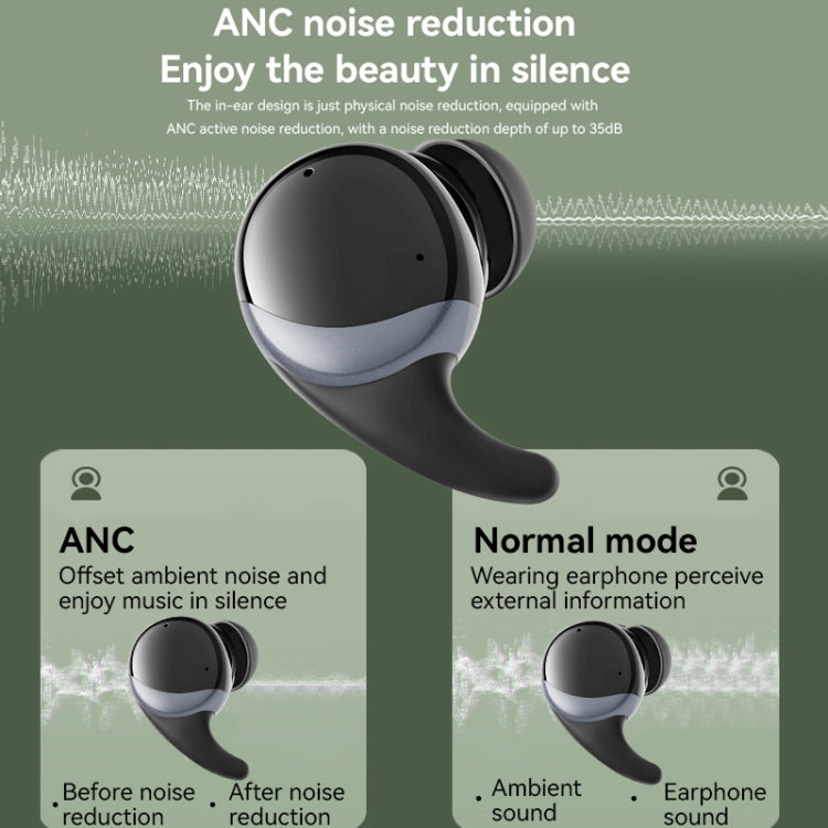 Yesido TWS30 ANC Active Noise Reduction TWS Bluetooth Earphone(Black) by Yesido