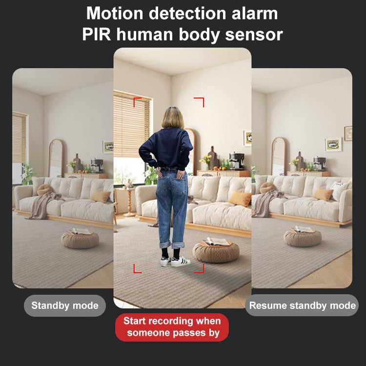 30W HD Night Vision Remote Indoor and Outdoor Wireless Surveillance Camera, Memory Card:64GB by bashfashion