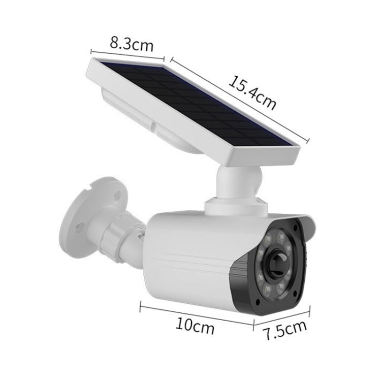 Human Body Sensing Simulation Surveillance Camera Solar Wall Light(White) by bashfashion