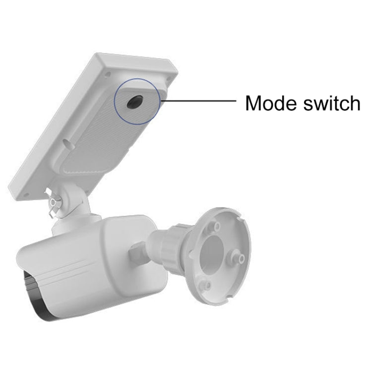 Human Body Sensing Simulation Surveillance Camera Solar Wall Light(White) by bashfashion