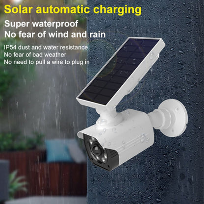 Human Body Sensing Simulation Surveillance Camera Solar Wall Light(White) by bashfashion