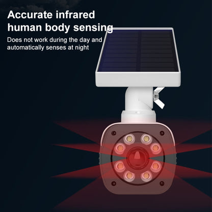 Human Body Sensing Simulation Surveillance Camera Solar Wall Light(White) by bashfashion