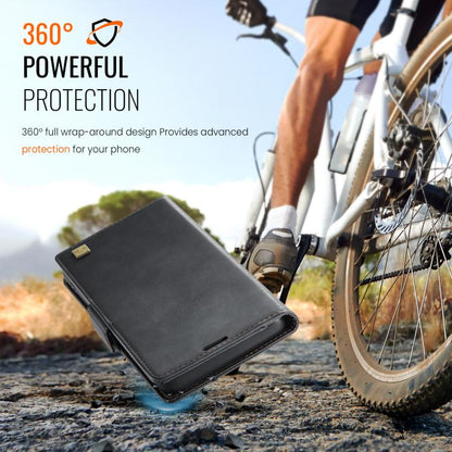 For iPhone 17 Pro Max AutSpace A11 Side Buckle MagSafe Magnetic RFID Phone Leather Case(Black) by AutSpace