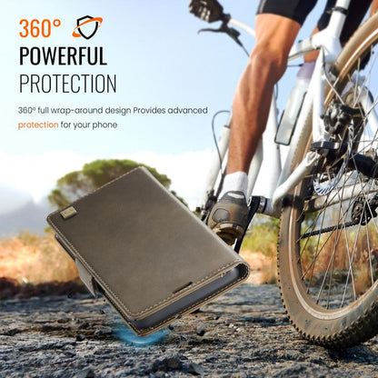 For iPhone Air AutSpace A11 Side Buckle MagSafe Magnetic RFID Phone Leather Case(Coffee) by AutSpace