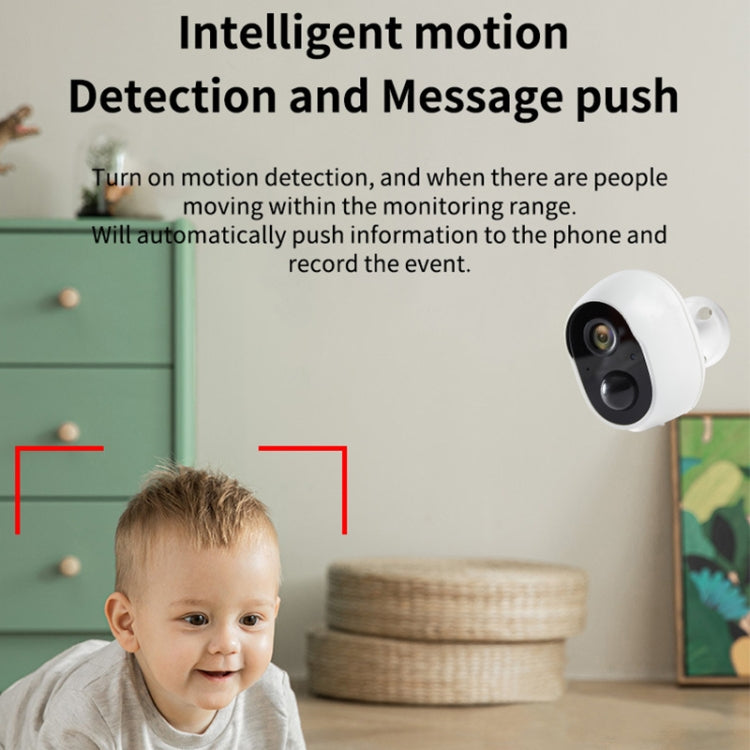 Home Ultra-HD Infrared Night Vision WiFi Surveillance Camera, Memory Card:Without Memory(EU Plug) by bashfashion