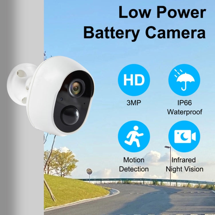 Home Ultra-HD Infrared Night Vision WiFi Surveillance Camera, Memory Card:64GB(EU Plug) by bashfashion