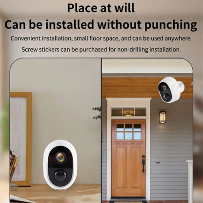 Home Ultra-HD Infrared Night Vision WiFi Surveillance Camera, Memory Card:128GB(EU Plug) by bashfashion