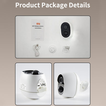 Home Ultra-HD Infrared Night Vision WiFi Surveillance Camera, Memory Card:128GB(EU Plug) by bashfashion