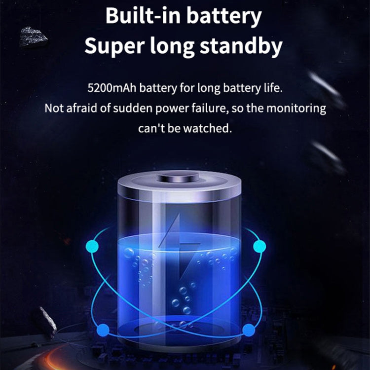 Home Ultra-HD Infrared Night Vision WiFi Surveillance Camera, Memory Card:128GB(US Plug) by bashfashion