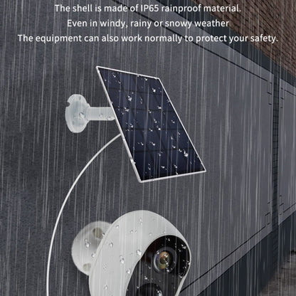 Graffit Version Home Ultra-HD Solar Panel Wireless WiFi Surveillance Camera, Memory Card:32GB(EU Plug) by bashfashion