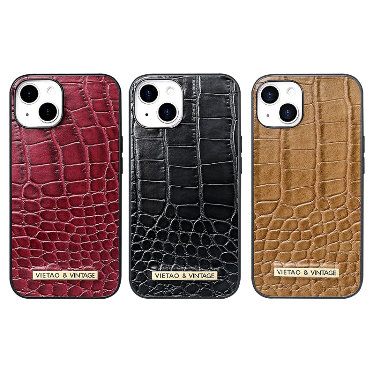 For iPhone 11 VIETAO Alligator Texture PU Phone Case(Black) by VIETAO