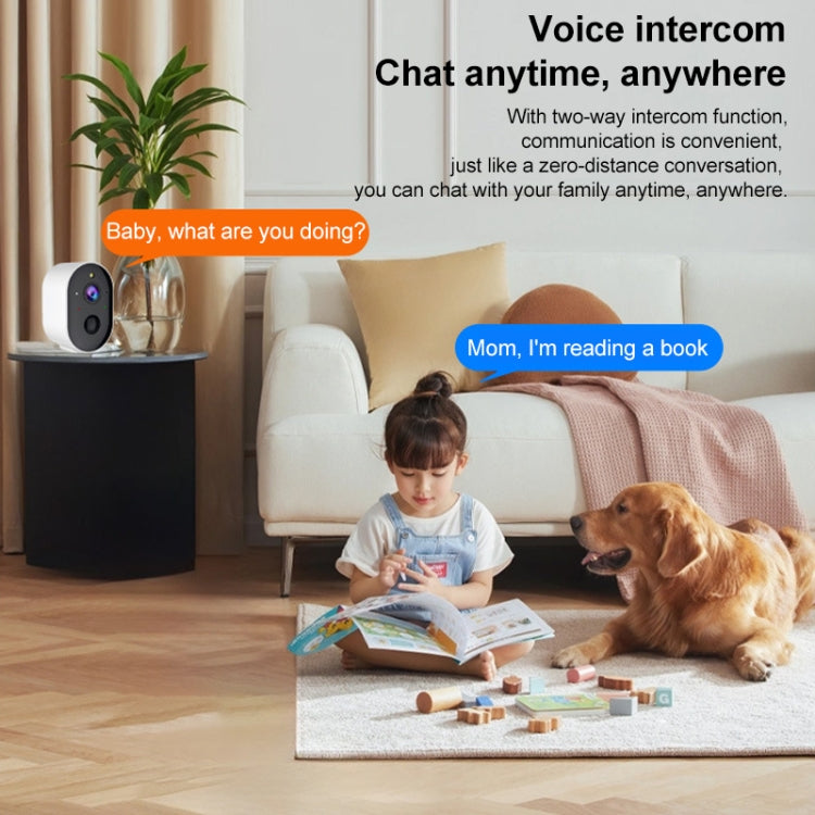 3MP Home Outdoor HD Wireless Surveillance Camera, WiFi Version+9000mAh Battery(US Plug) by bashfashion