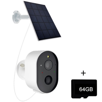 3MP Graffit Version Outdoor HD Solar Panel Wireless WiFi Surveillance Camera, Memory Card:64GB(US Plug) by bashfashion