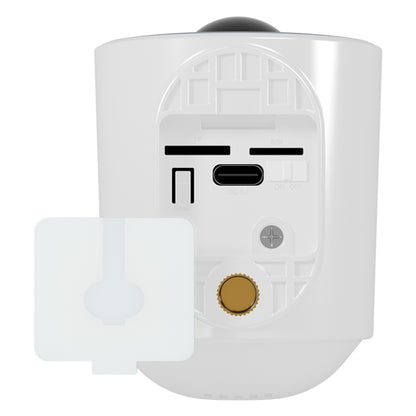 WiFi Tuya Smart Version HD Low Power Consumption Battery Camera, EU Plug, Memory Card:64GB(White) by bashfashion