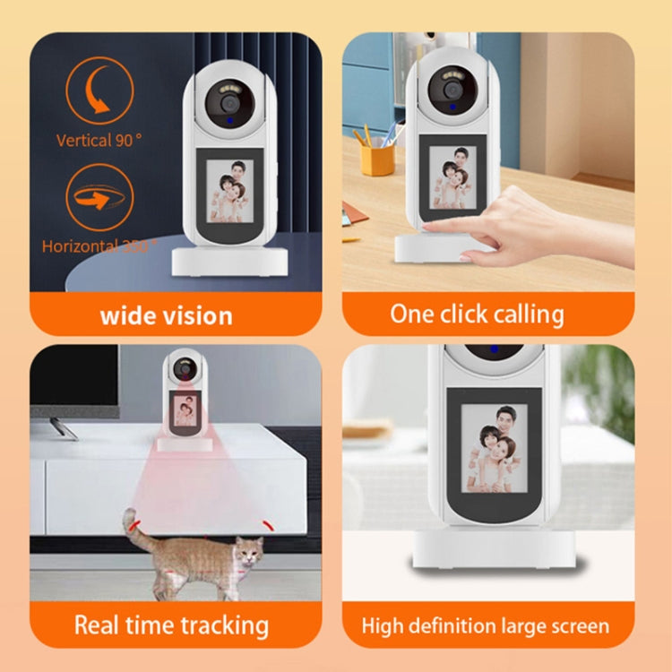 2MP HD Video Call Dual Light Full Color Night Vision WiFi Surveillance Camera(US Plug) by bashfashion