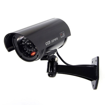 Waterproof Simulation Surveillance Camera with LED Flash Light(Black) by bashfashion