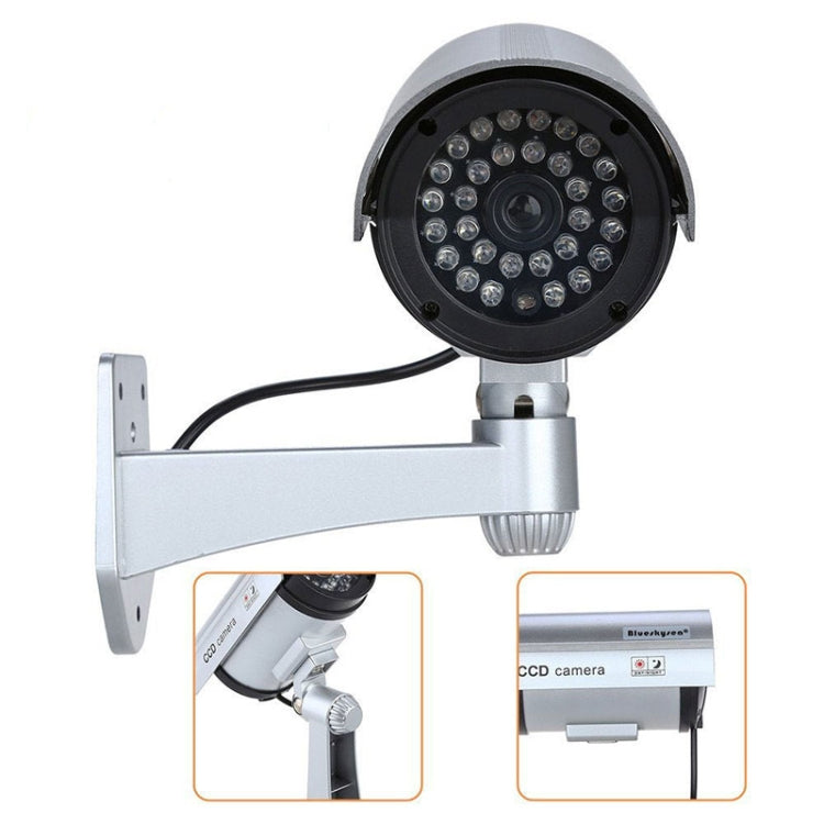 Waterproof Simulation Surveillance Camera with LED Flash Light(Black) by bashfashion