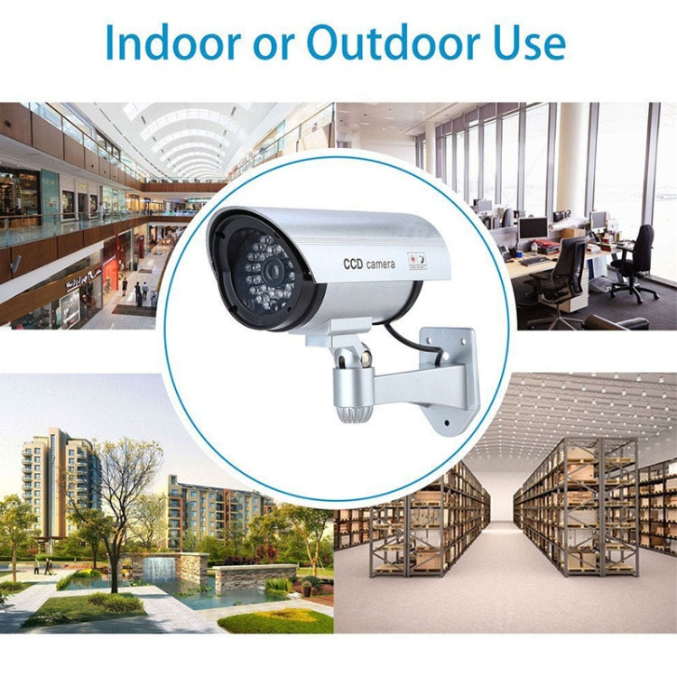 Waterproof Simulation Surveillance Camera with LED Flash Light(Black) by bashfashion