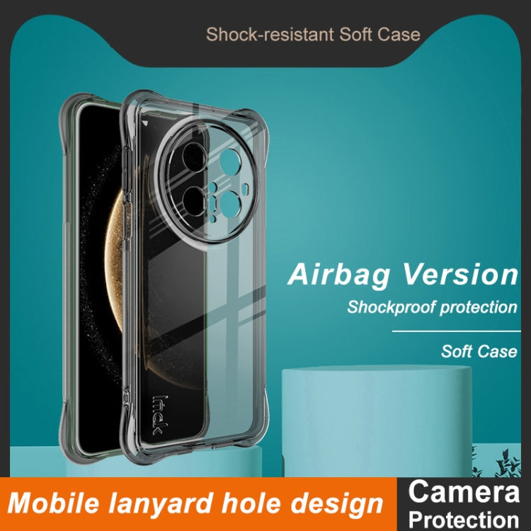 For Huawei Mate 70 Pro+ / 70 Pro imak Shockproof Airbag TPU Phone Case(Transparent Black) by imak